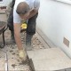 Laying a patio