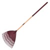 Elements Plastic Leaf Rake (wooden handle)