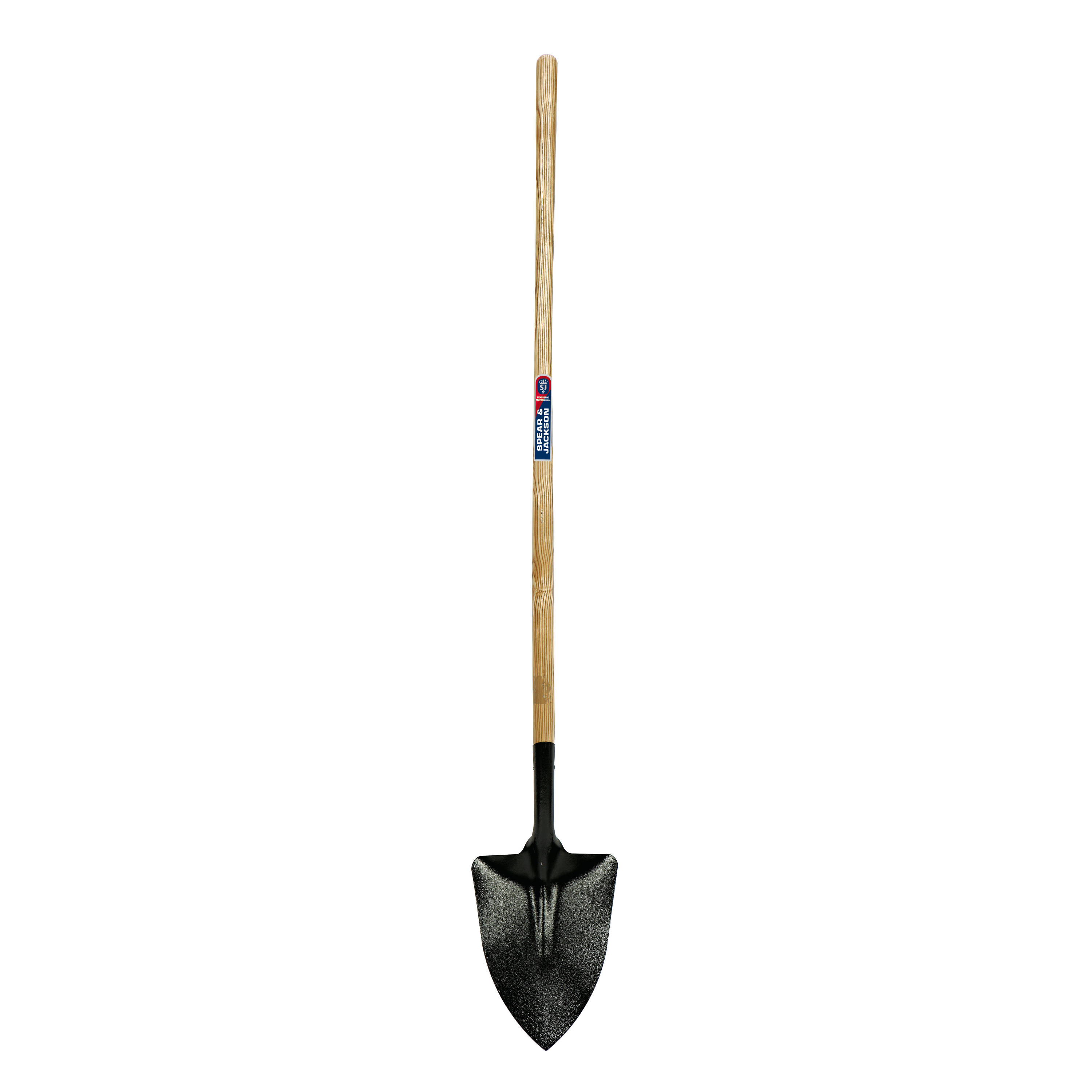 Spear & Jackson 81819 29 cm Round Shovel 110 cm Tri-Material Long Knob Handle